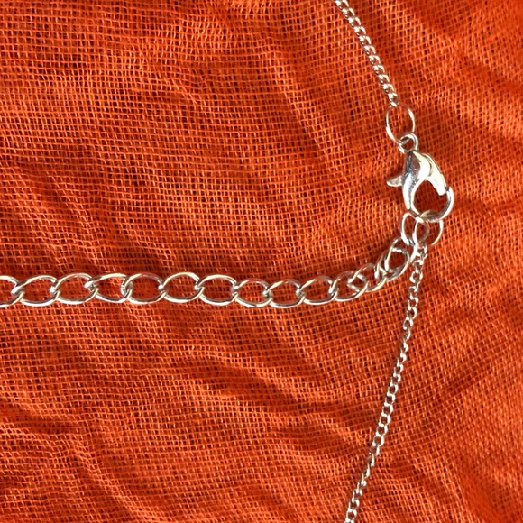 Brand New! Silver Diamond Heartbeat Necklace - Picture 5 of 6